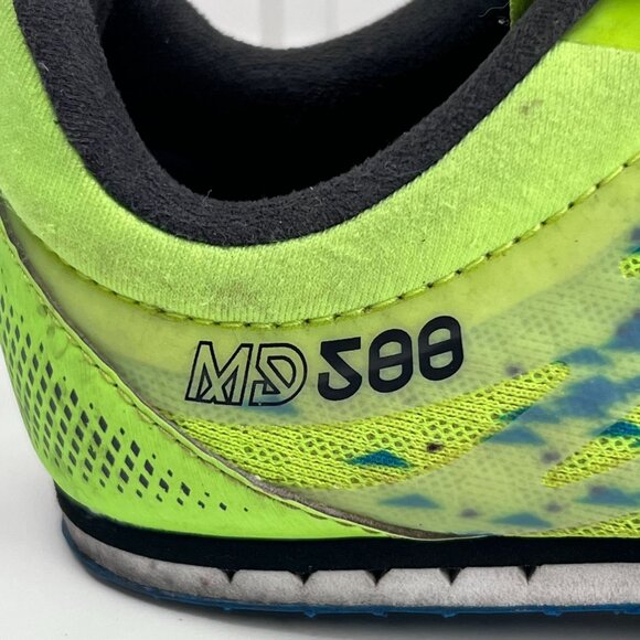 New Balance MMD500Y5 Track & Field Spikes Size 8 US Mens Neon‎ Green/Blue - Picture 4 of 16
